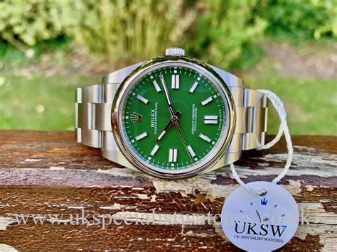 rolex oyster perpetual green dial price|Rolex Oyster Perpetual green price.